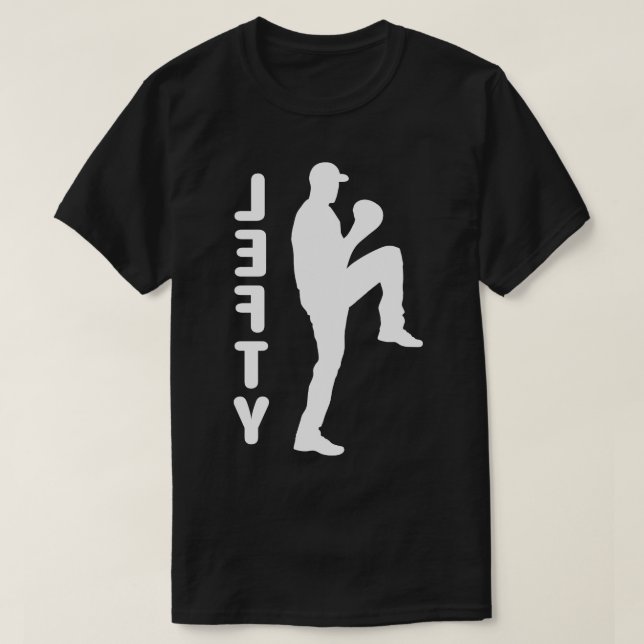Baseball Lefty Left Handed Pitcher Funny Baseball  T-Shirt (Design Front)