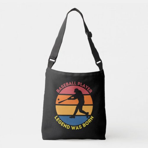 Baseball legend player retro Crossbody Bags