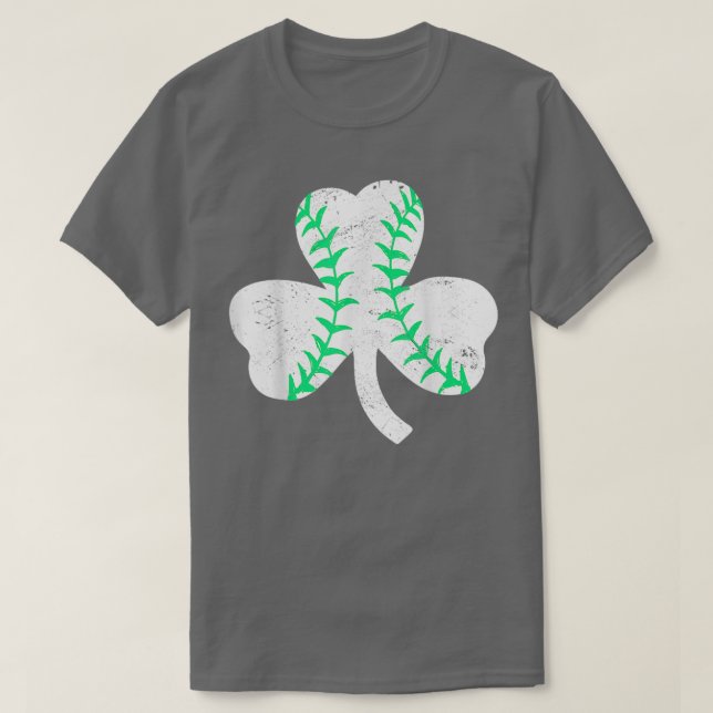 Baseball Leprechaun Shamrock St Patricks Day Men B T-Shirt (Design Front)