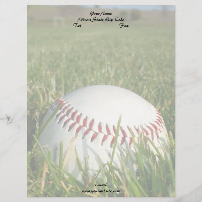 Baseball letterhead (Front)