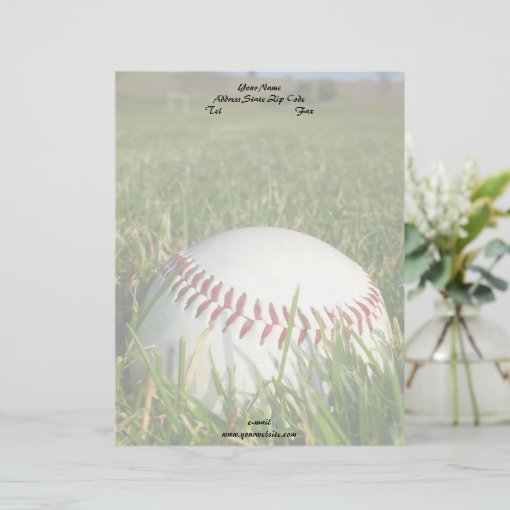 Baseball letterhead Zazzle