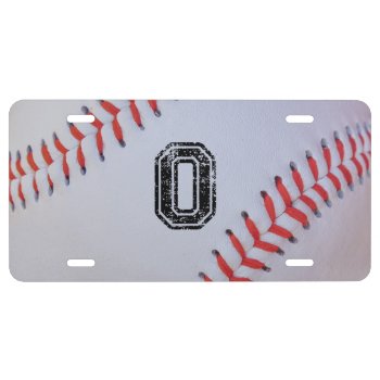 Baseball License Plate by Baseball_Designs at Zazzle