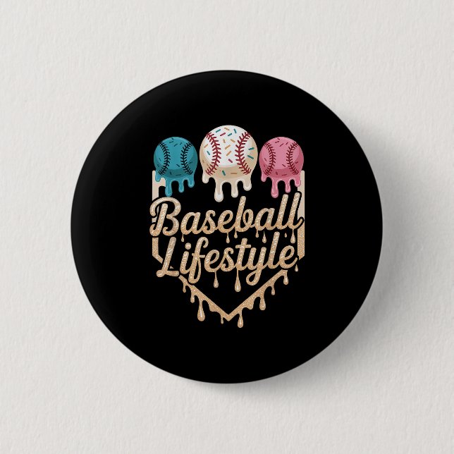 Baseball Lifestyle 101 Apparel Youth Baseball Drip Button (Front)