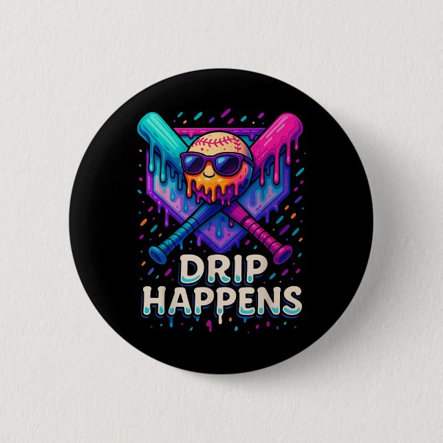 Baseball Lifestyle 101 Apparel Youth Baseball Drip Button (Front)