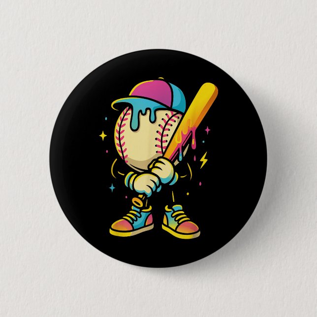 Baseball Lifestyle 101 Apparel Youth Baseball Drip Button (Front)