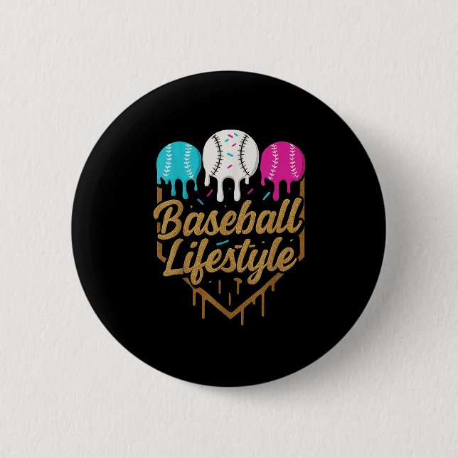 Baseball Lifestyle 101 Apparel Youth Baseball Drip Button (Front)