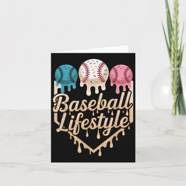 Baseball Lifestyle 101 Apparel Youth Baseball Drip Card (Front)