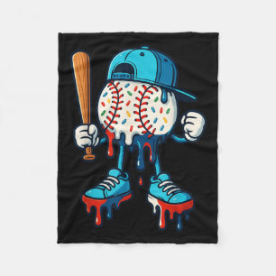 Baseball Lifestyle 101 Apparel Youth Baseball Drip Fleece Blanket