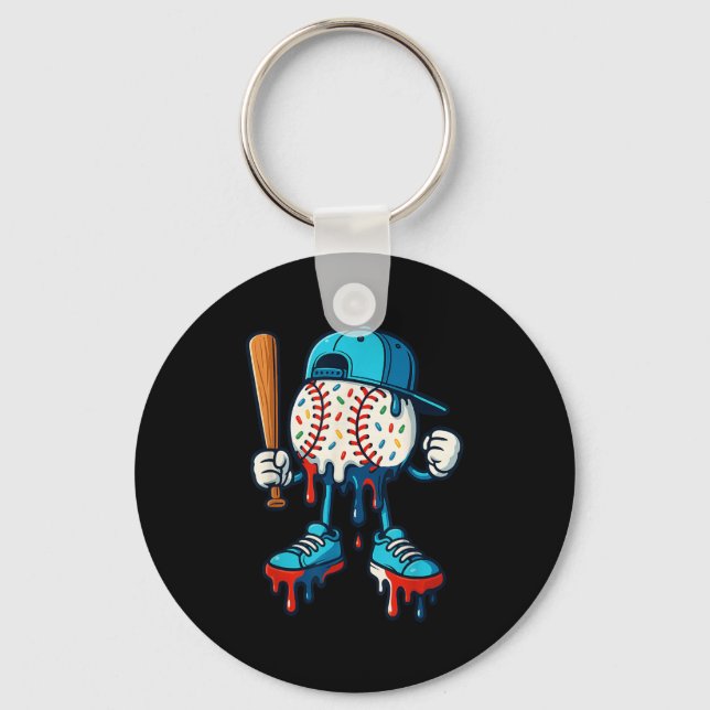 Baseball Lifestyle 101 Apparel Youth Baseball Drip Keychain (Front)