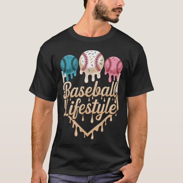 Baseball Lifestyle 101 Apparel Youth Baseball Drip T-Shirt (Front)
