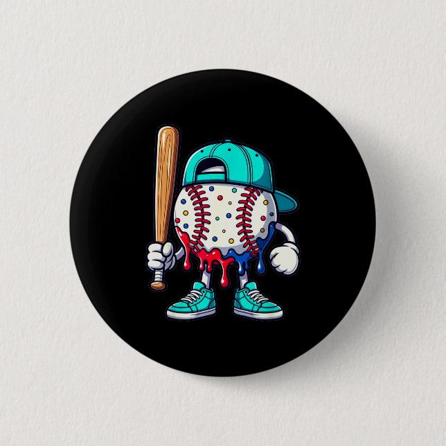 Baseball Lifestyle 101 Apparel Youth Drip Baseball Button (Front)