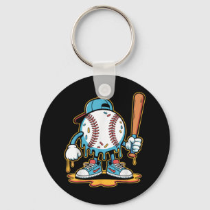 Baseball Lifestyle 101 Tee Youth Baseball Drip Ice Keychain