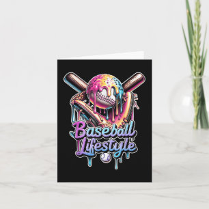 Baseball Lifestyle Ice Cream Drip Men Boys Kids Gi Card