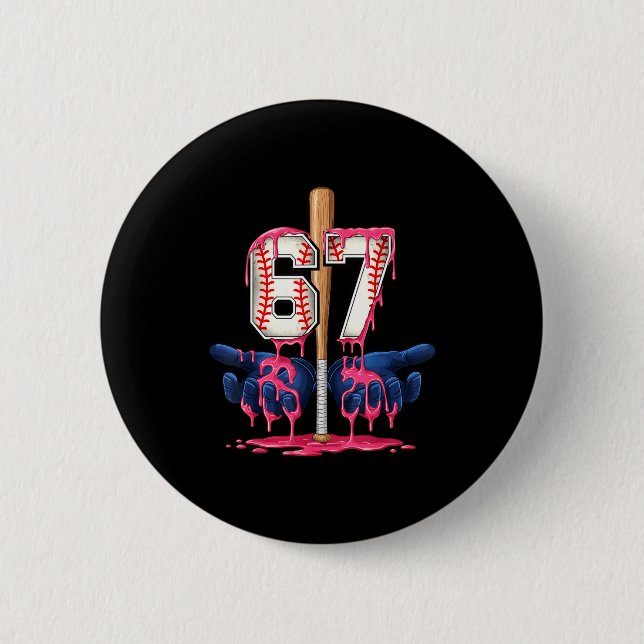 Baseball Lifestyle Shirt Youth Baseball Glove Drip Button (Front)