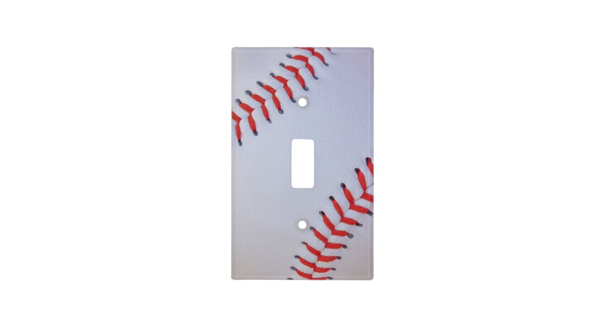 Baseball light switch cover Zazzle