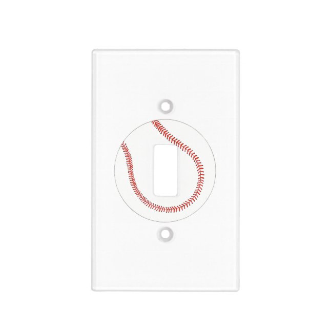 Baseball Light Switch Covers (Front)