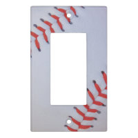 Baseball light switch plate cover