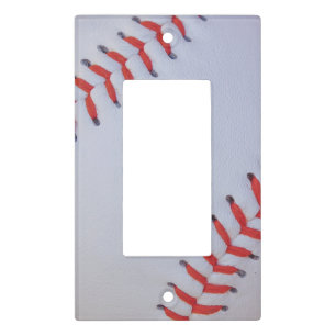 Baseball light switch plate cover