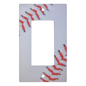 Baseball Light Switch Plate Cover by Baseball_Designs at Zazzle