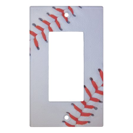 Baseball Light Switch Plate Cover