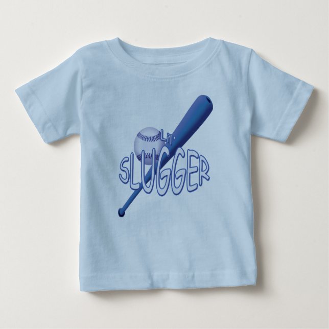 Baseball Lil' Slugger Blue T-Shirt (Front)