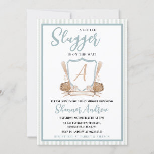 Baseball Little All Star Sports Shower Invitation