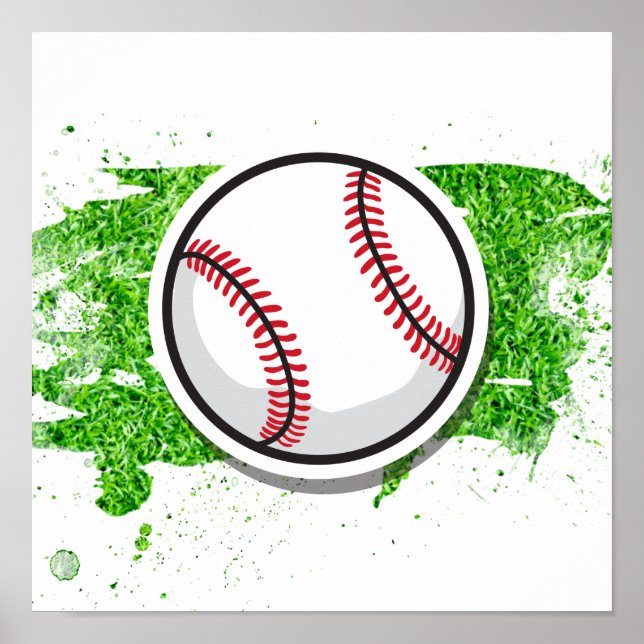 Baseball Little League Sports Kids Nursery Decor (Front)