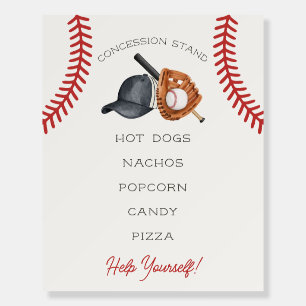 Baseball Little Rookie Concession Stand Foam Board
