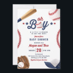 Baseball Little Slugger On The Way Baby Shower  Invitation<br><div class="desc">Baseball Little Slugger On The Way Baby Shower Invitation
All designs are © PIXEL PERFECTION PARTY LTD</div>