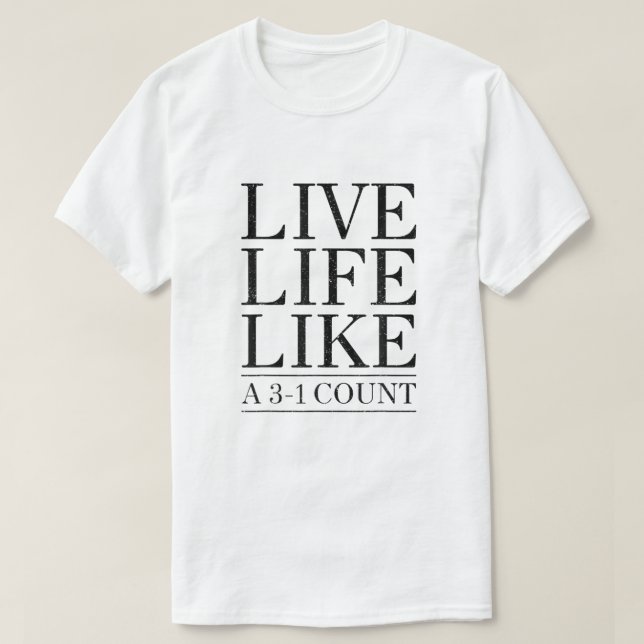 LIVE LIFE LIKE A 3-1 COUNT - Home