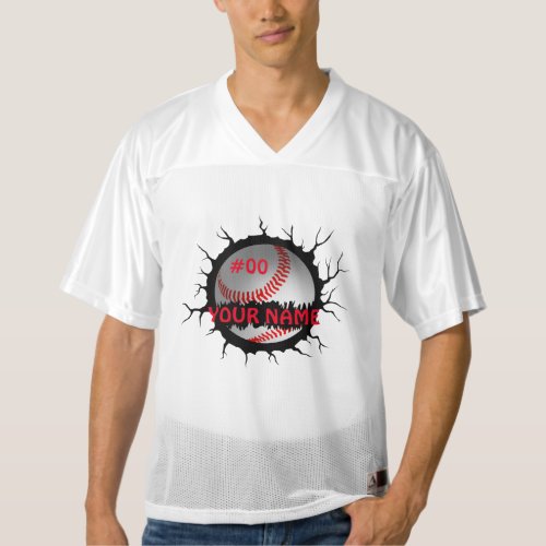Baseball Logo Baseball Custom Name Baseball Gift Mens Football Jersey