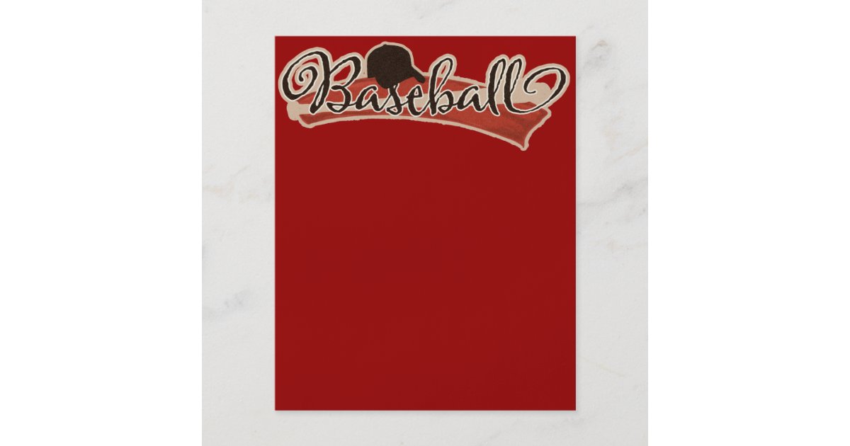 Red and black baseball flyer Template