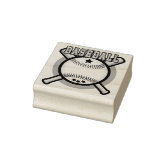 Volleyball Logo Rubber Stamp