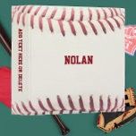 Baseball Look Personalized 3 Ring Binder<br><div class="desc">Head off to school,  work or practice with this Binder that makes your Baseball Fantasy come true. Customize with a name or team name,  or add text to the spine.</div>