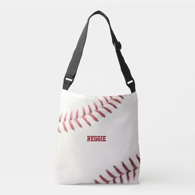 Baseball Look Personalized Crossbody Bag (Front)