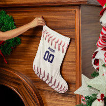 Baseball Look Personalized Stocking