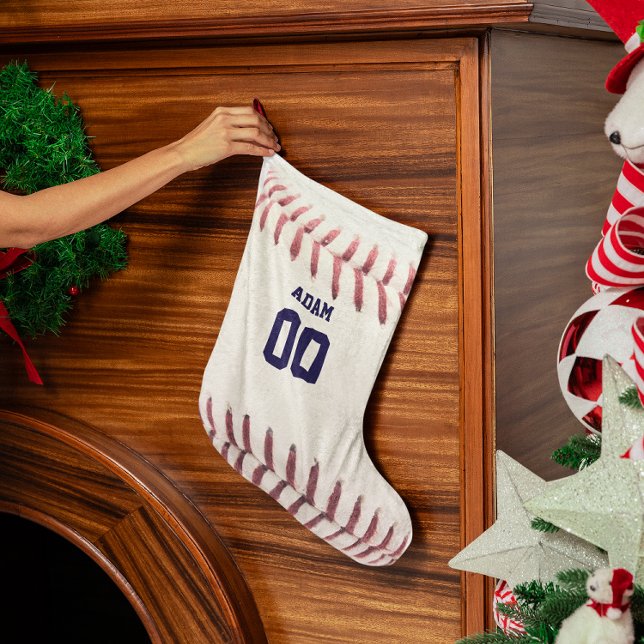 Baseball Look Personalized Stocking (Creator Uploaded)