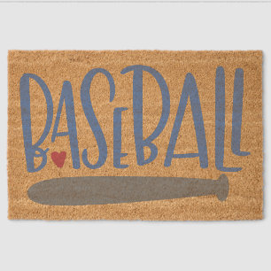 Baseball Love Coir Doormat – Cute Sports Welcome M Fiber Doormat