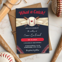 Baseball Love Dark Navy Sports Wedding