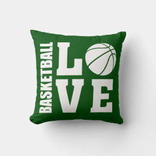 Baseball Love Green Throw Pillow
