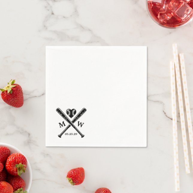Baseball Love Napkins (Insitu)