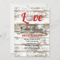 Baseball Love Rustic Sports Wedding Bridal Shower
