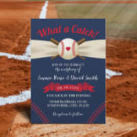 Baseball Love Sports Theme Elegant Navy Wedding