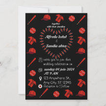 Baseball  love sports Theme Wedding Invitations