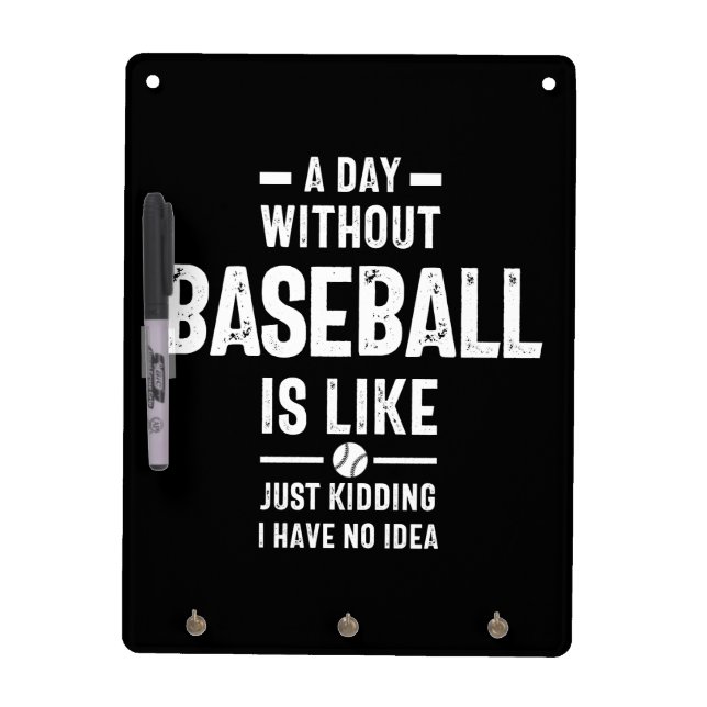 baseball lover dry erase board (Front)