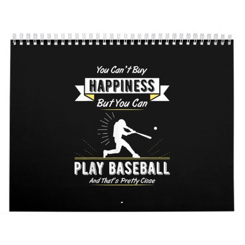 Baseball Lover Gift For Baseball Team Player Calendar
