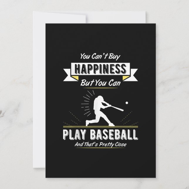 Baseball Lover Gift For Baseball Team Player Holiday Card (Front)