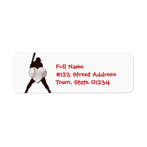 Baseball Lover Mailing Labels