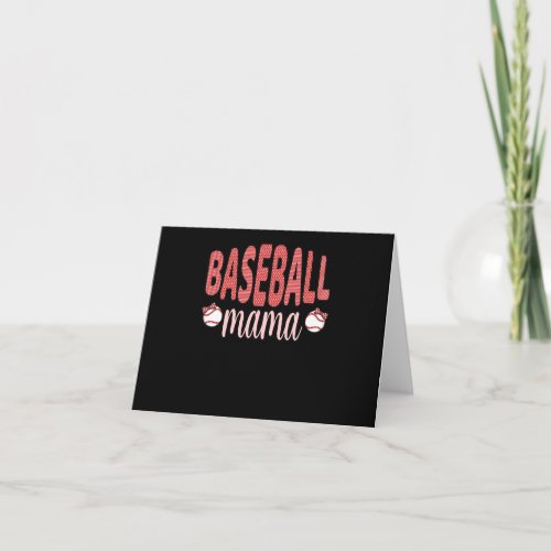 Baseball Lover Mama Sports Player Coach Graphic Note Card