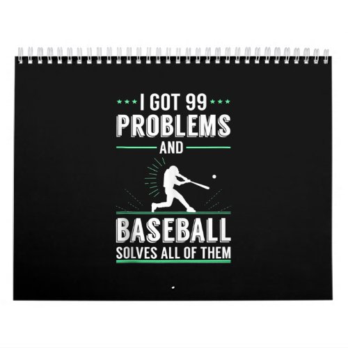Baseball Lover Novelty Gift For Baseball Fan Calendar